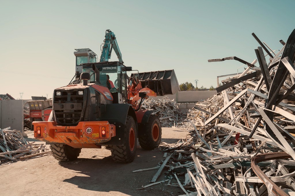 Industrial production line in a metallurgy facility